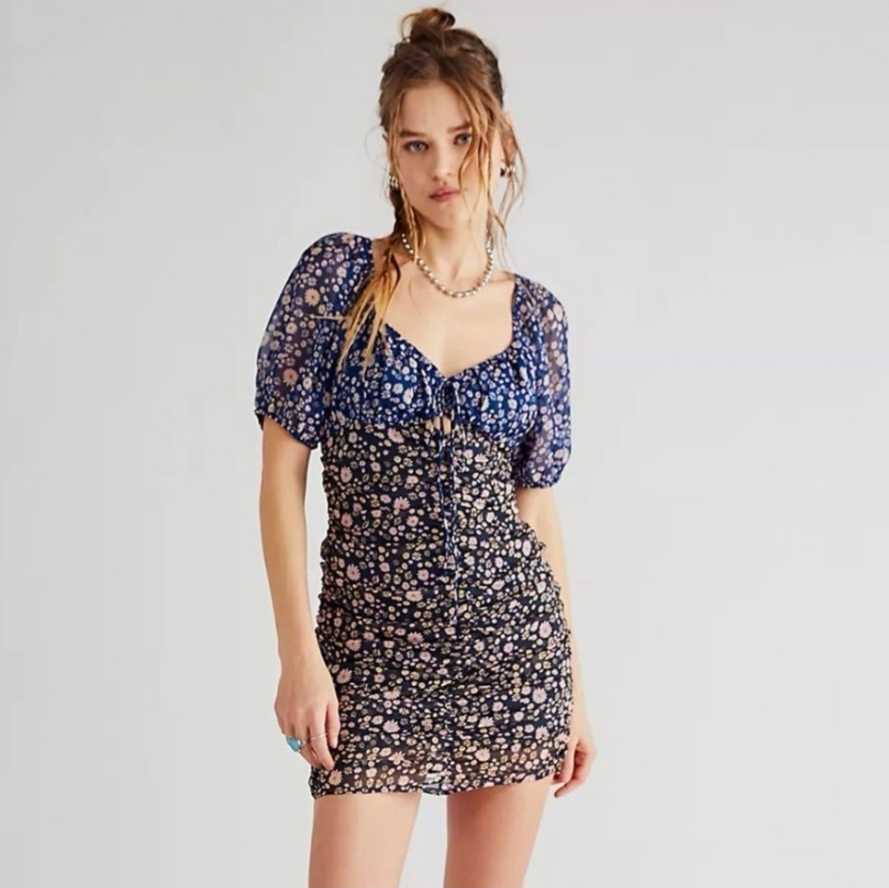 Free People Tessa Floral Mini Dress
